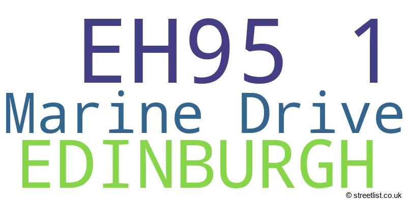 A word cloud for the EH95 1 postcode